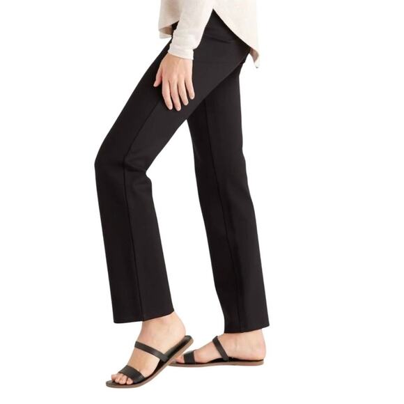 NWT Quince Women's Small Petite 28" Black Straight Leg Ultra Stretch Pants 3195E - Picture 3 of 8